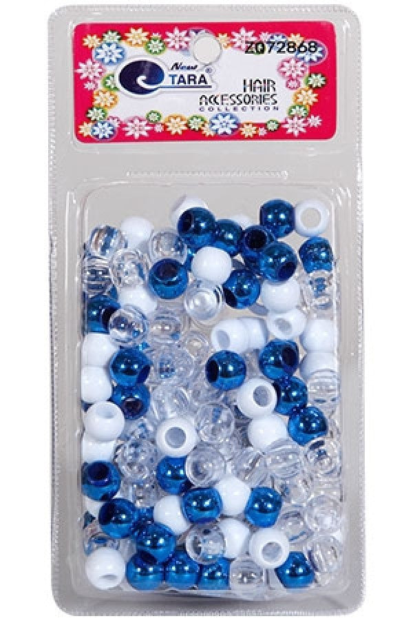 Tara Bead 72868 (L) L.Blue/White/Clear Large Pack -pc