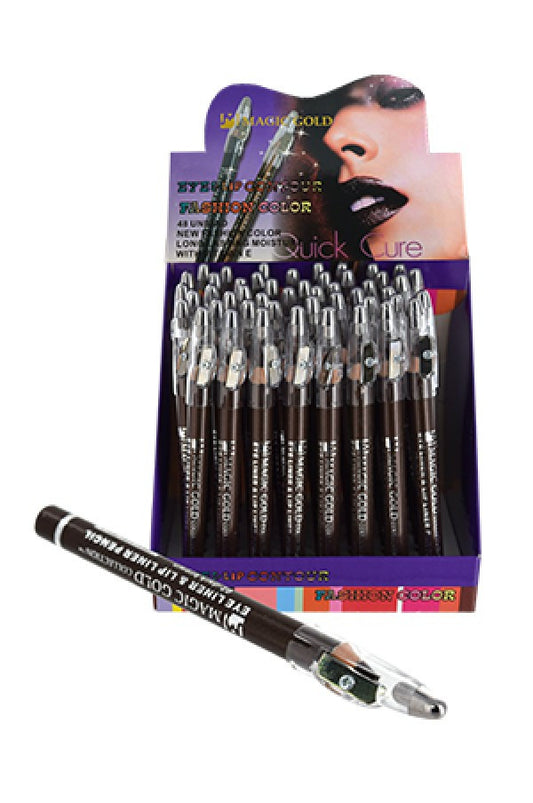 Magic Gold Lip & Eye Liner with Sharpener (48 pcs /pk)
