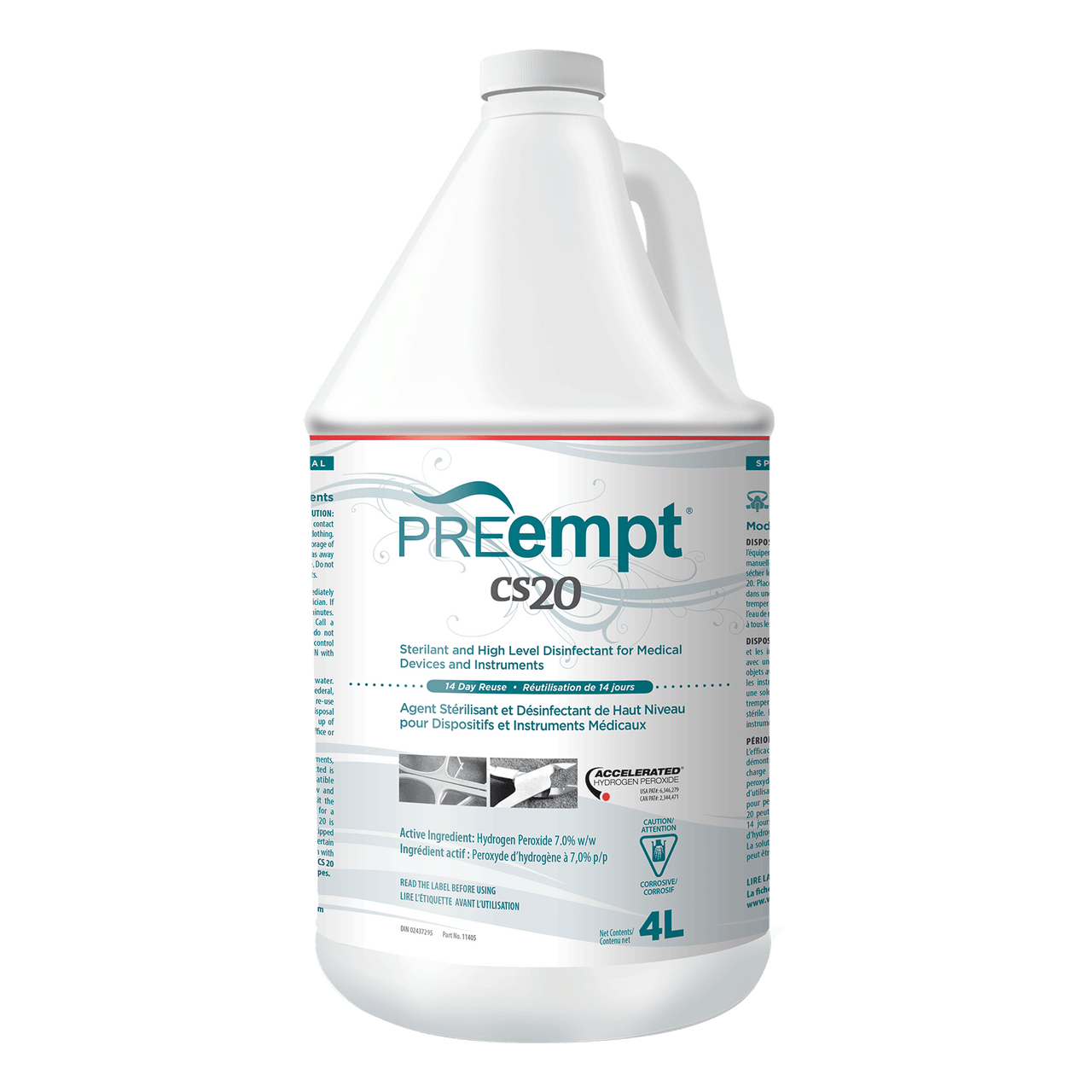 Cosmetic Brands of N. America VRX PREempt CS20 Sterilent & High Level Disinfectant 4 Liter