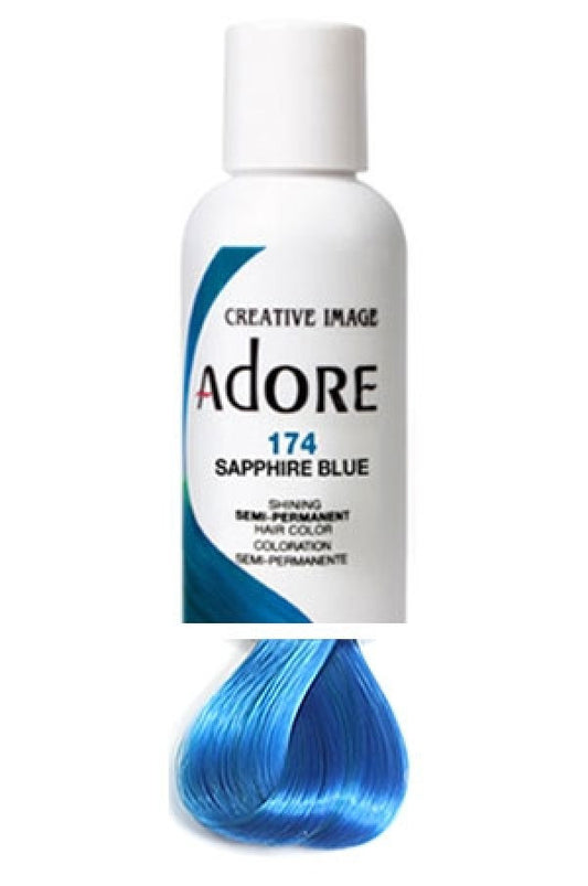 Adore-1 Semi Permanent Hair Color (4 oz)- 174 Sapphire Blue