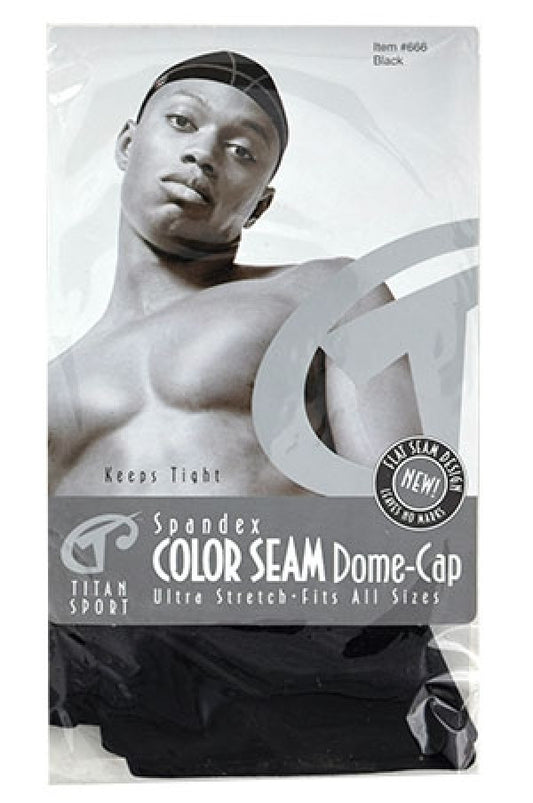 Titan Spandex Color Seam Dome Cap -dz