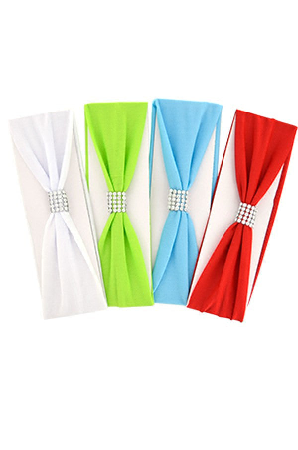 6696 Plain Head Band w/ Accessories (M) Asst -dz