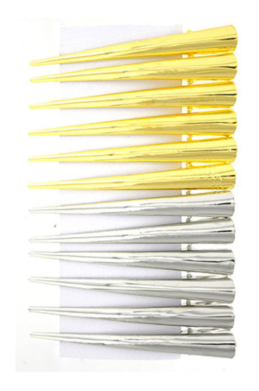 Magic Gold- 6719 Long Metal Hair Clip -dz