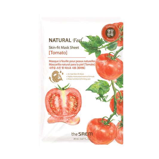 The Saem Natural Feel Sheet Mask - Tomato .71 oz.