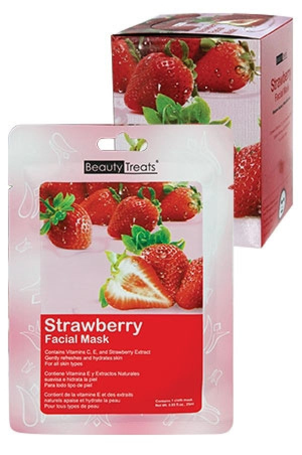 BTS510-99 Beauty Treats Facial Mask-Strawberry BTS203S