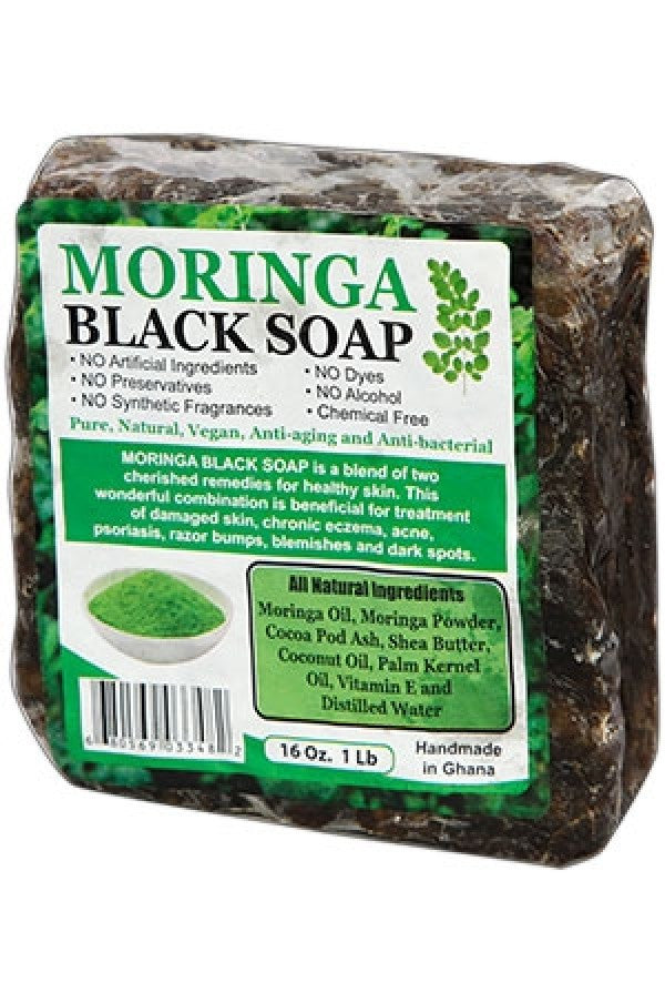 Black Soap-Moringa(16oz./1LB) -pc