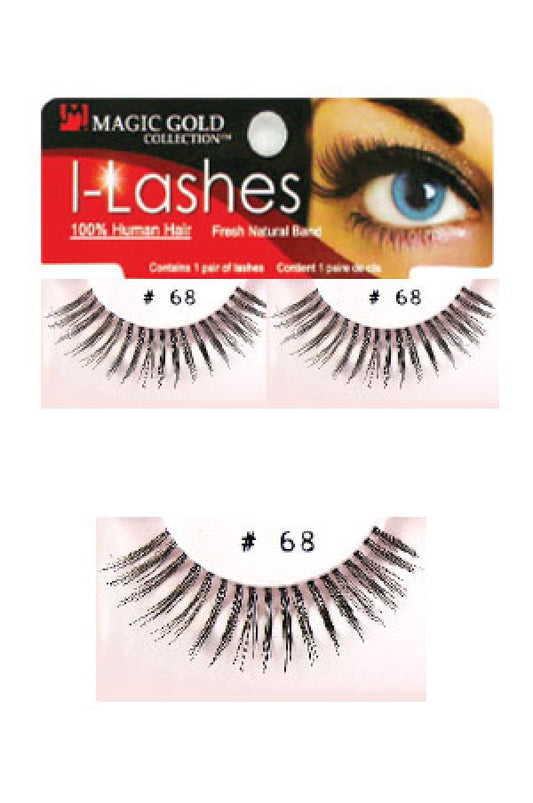 Magic Gold-68 I-lashes 100% Human Hair Fresh Natural Band