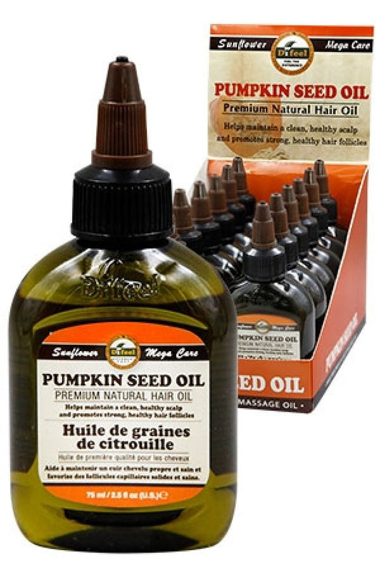 Sunflower-66 Premium Natural Hair Oil (2.5oz)-Pumpkin