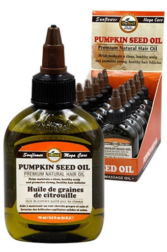 Sunflower-66 Premium Natural Hair Oil (2.5oz)-Pumpkin