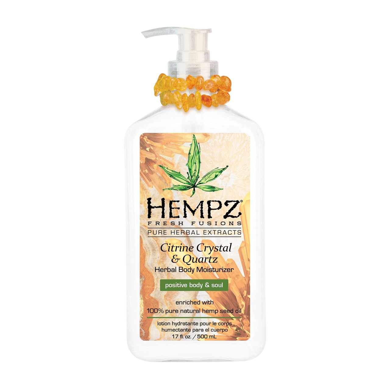 Hempz Citrine Crystal & Quartz Body Moisturizer 17 oz.