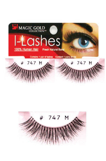 Magic Gold-747M I-lashes 100% Human Hair Fresh Natural Band