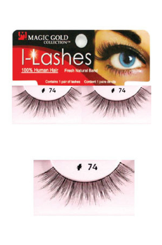 Magic Gold-74 I-lashes 100% Human Hair Fresh Natural Band