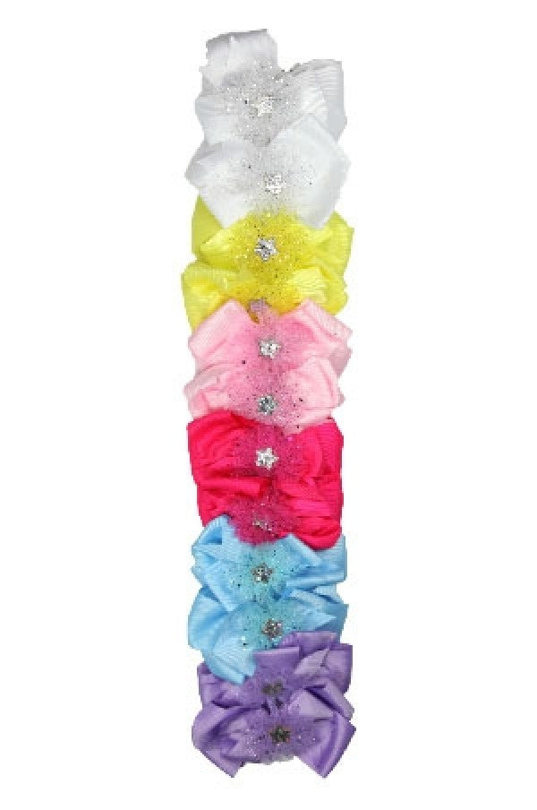 Ribbon Hair Accessories w/Clip 7624-dz