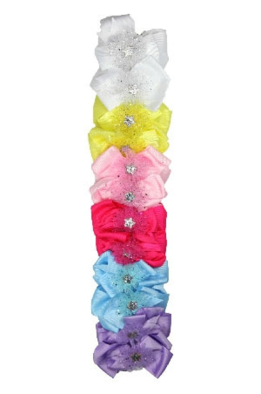 Ribbon Hair Accessories w/Clip 7624-dz