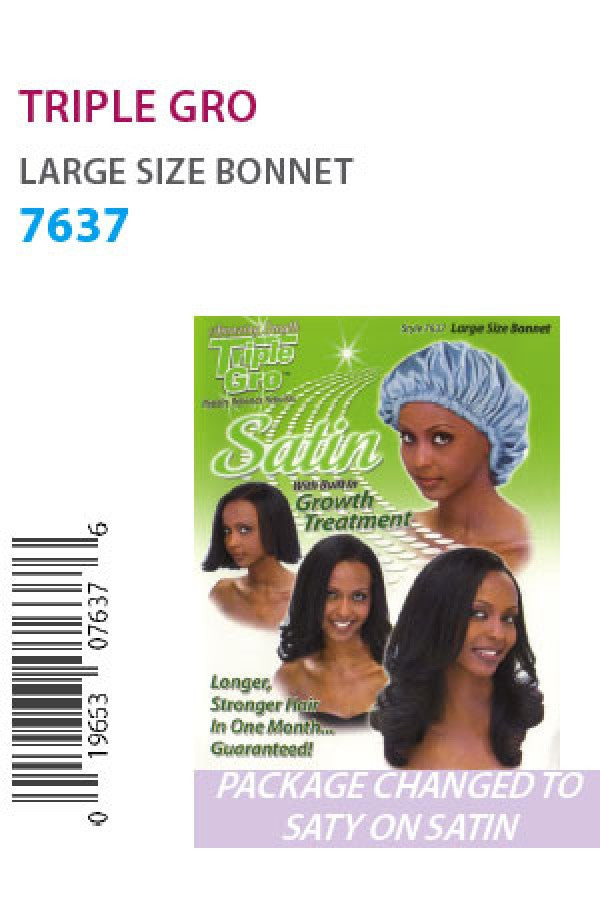 7637 Triple Gro/SOS Large Size Bonnet -dz
