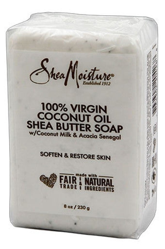 Shea Moisture-box 141 100%  Coconut Oil Bar Soap(8oz)