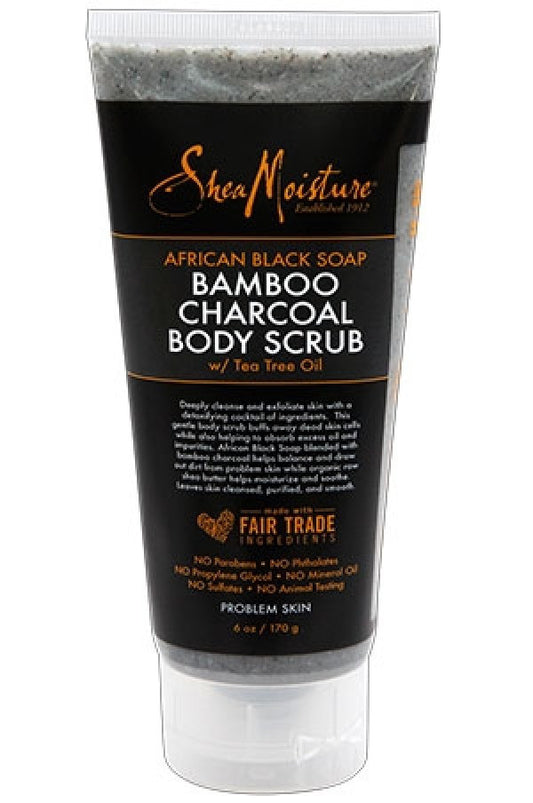 Shea Moisture-box 160 Bamboo/Charcl Body Scrub(6oz)