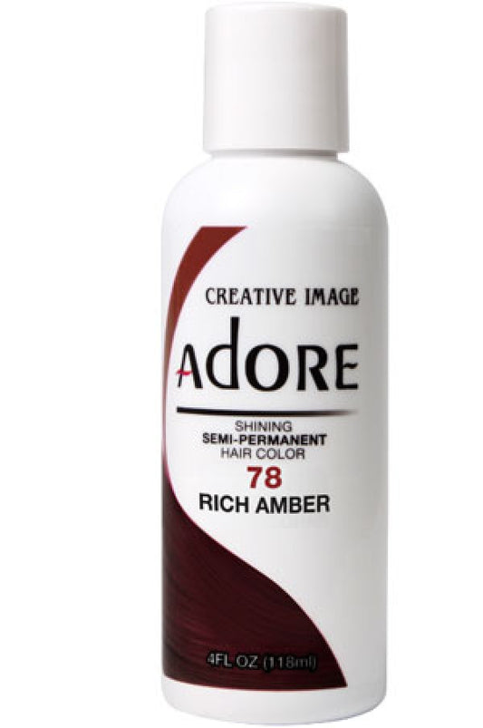 Adore-1 Semi Permanent Hair Color (4 oz)- 78 Rich Amber