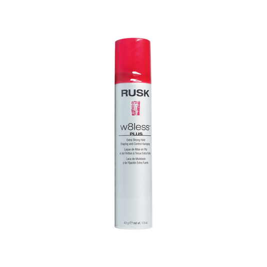 Rusk W8less Plus Hairspray 55% LVOC Mini Size 1.5 fl. oz.