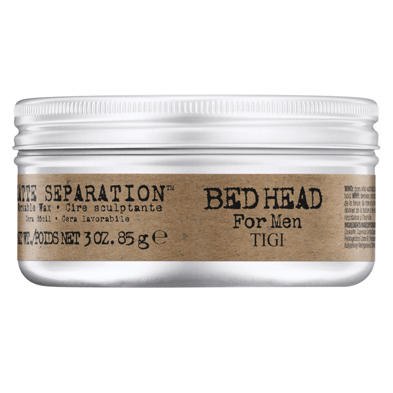 TIGI Bed Head for Men Matte Workable Wax 2.37 oz.