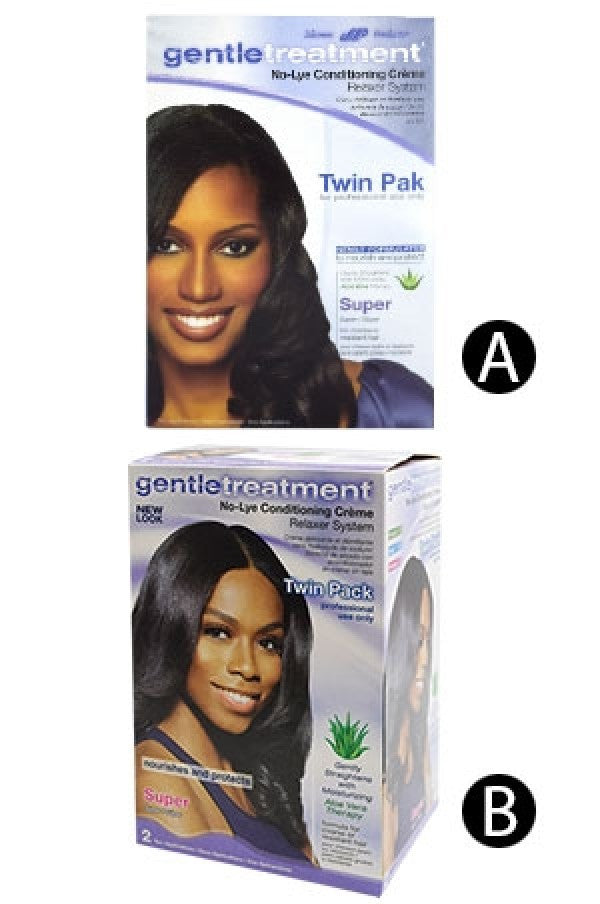 Gentle Treatment-2 No-Lye Relaxer Twin Pak - Super- for professional use