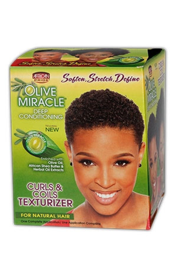 African Pride-87 Olive Miracle Texturizer Kit