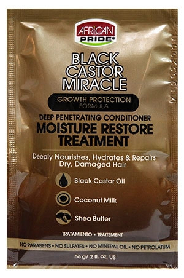 African Pride-88 Black Castor Condi. Treatment(2.0oz)_8pc/DS