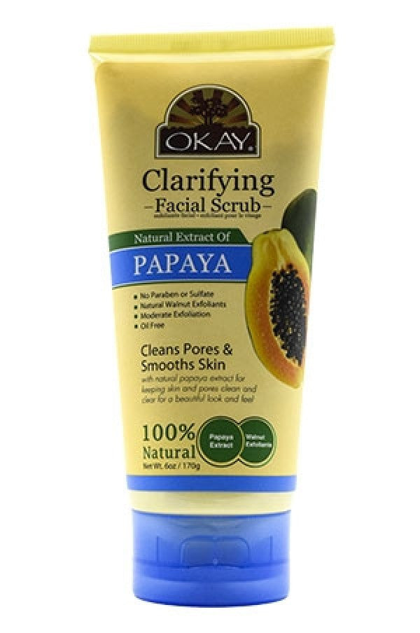 Okay-box 66 African Facial Scrub-Papaya(6oz)