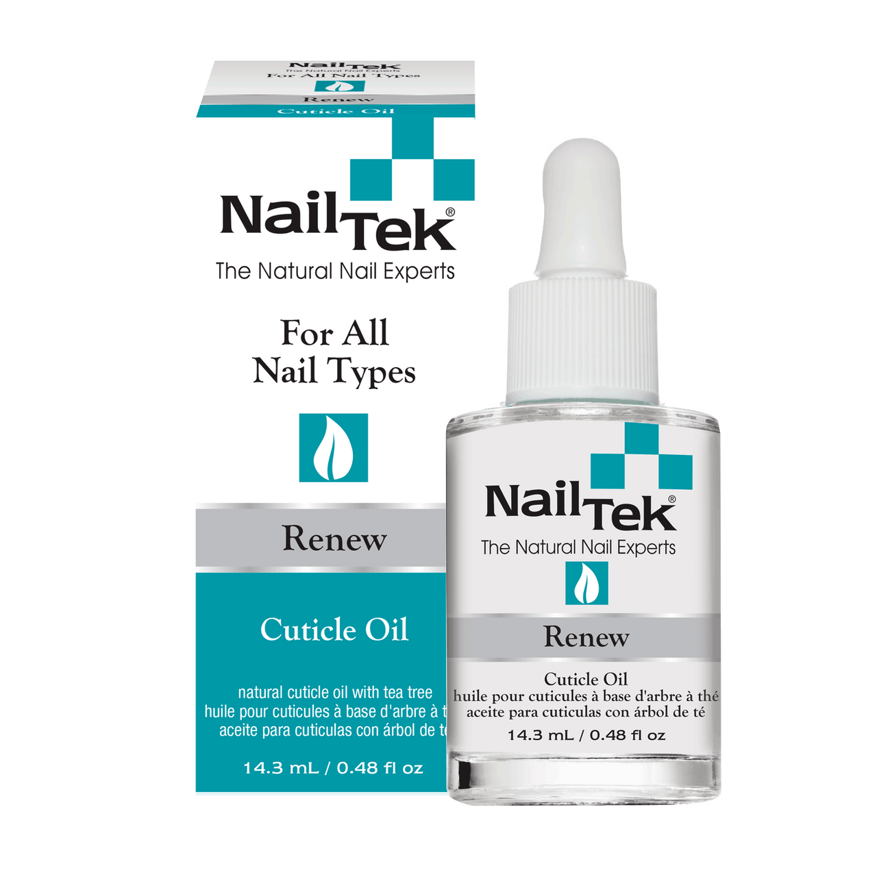 Nail Tek Renew - Natural Cuticle Oil with Tea-Tree .5 fl. oz.