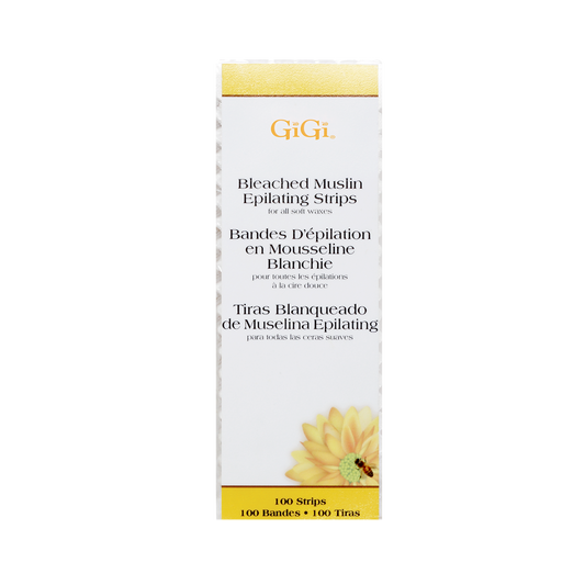 GiGi Large Bleached Muslin Strips 100 Count