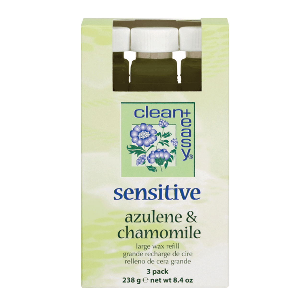 Clean+Easy Large Sensitive Wax Refills 3 Count