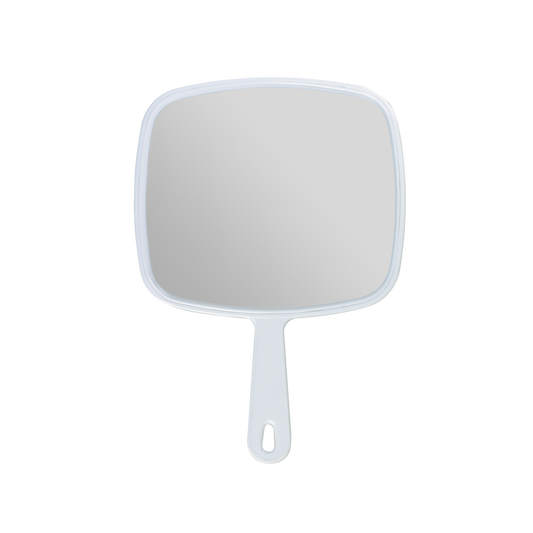 Marianna White Square Hand Mirror