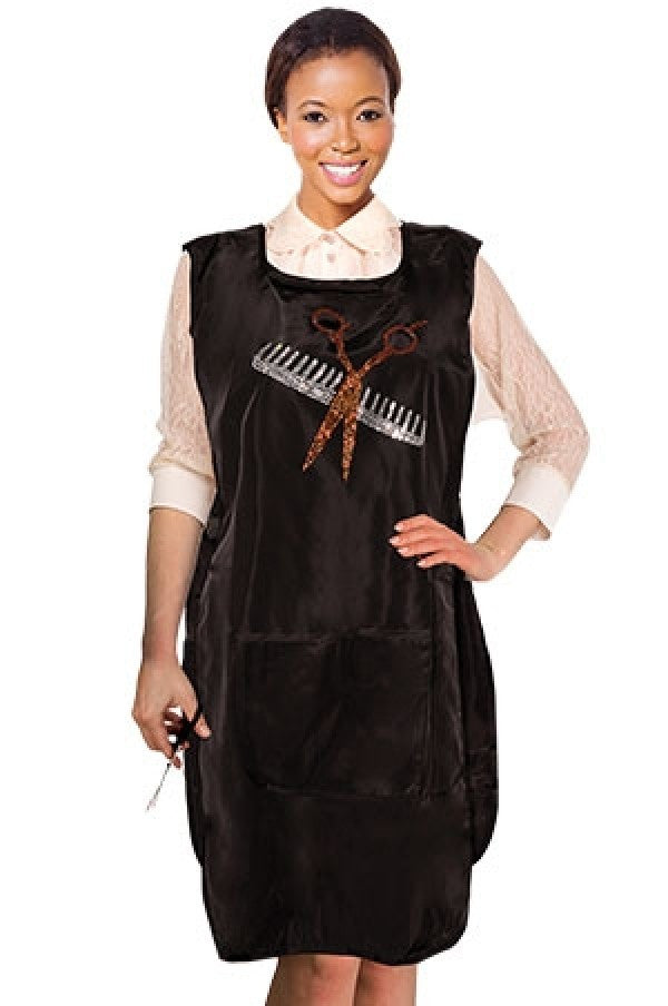 Liz Apron LIZ98863 AF1-SHEAR on Grooners Rhinestone -BLACK-pc