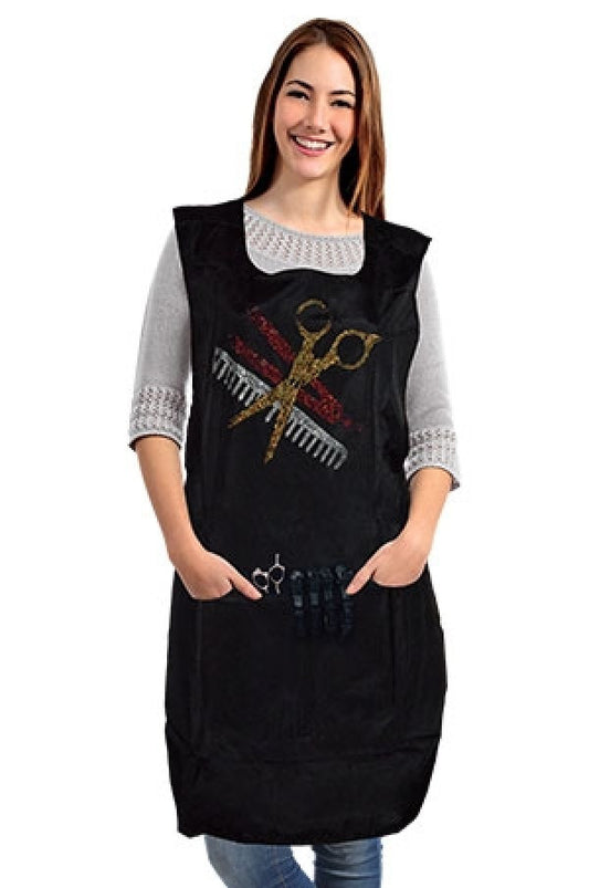 Liz Apron LIZ98866 IRON on Grooners Rhinestone -BLACK-pc