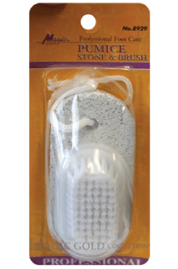 Magic- Pumice Stone & Brush 8929 -pc