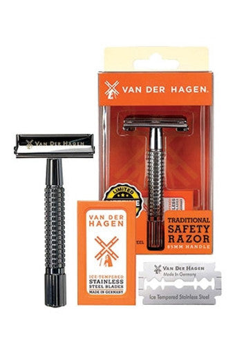 Van Der Hagen-8 Safty Razer(Gun Metal 110)+1 Blade