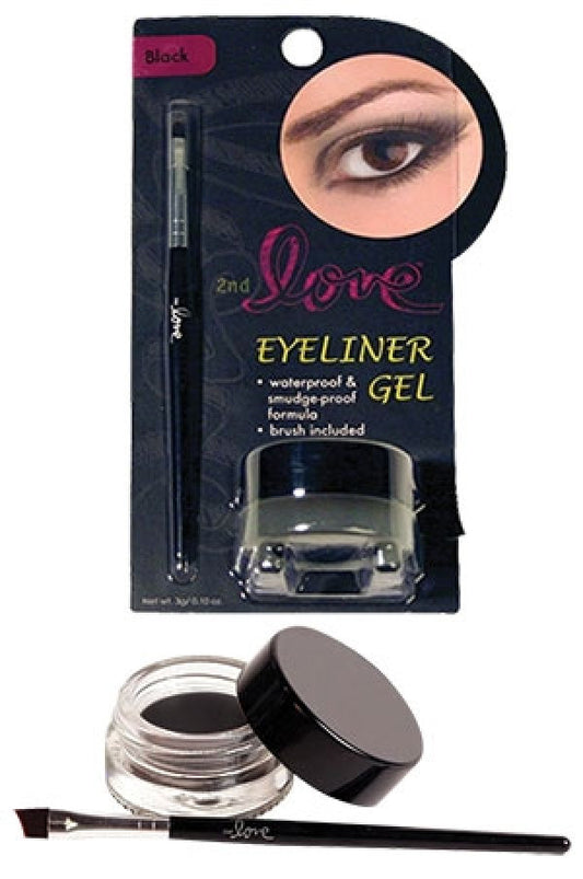 BTS830BR-92 Beauty Treats 2nd Love Eyeliner Gel-Black -pc