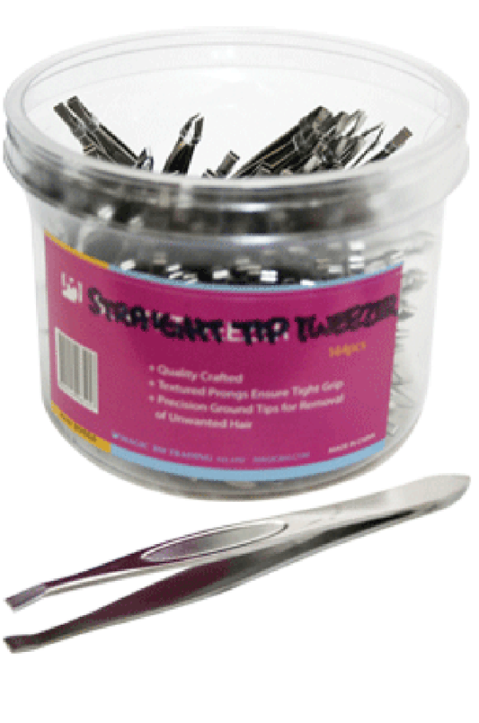 Magic Gold- Straight Tip Tweezer 90654(144pc/jar)