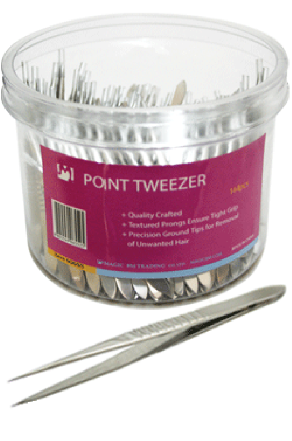 Magic Gold- Point Tip Tweezer 90655 (144pc/jar)