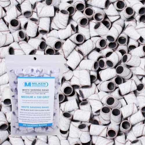 Milken 200 White Sanding Band Medium 150 Grit SB677M