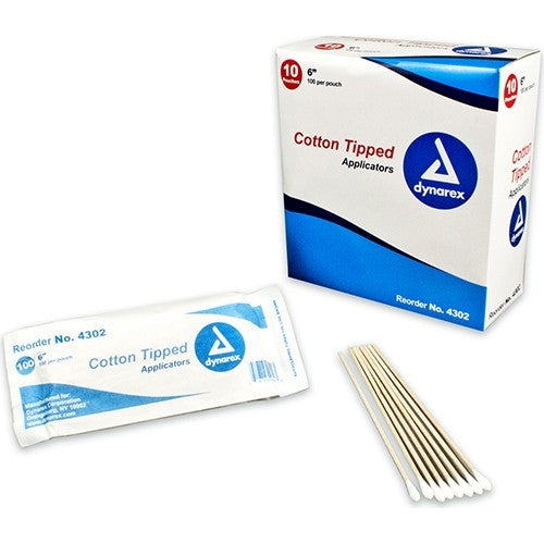 Dante Cotton Tipped Applicators 6" 10Pouches (100/Pouch)777