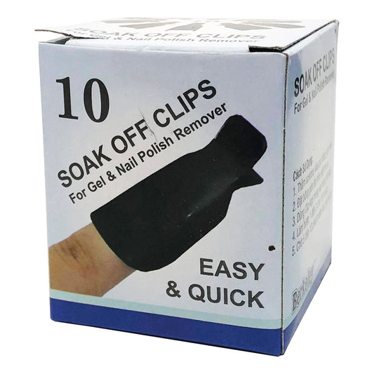 Berkeley Soak-Off Clips Black 10pcs NW210-BK