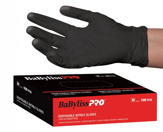 BaBylissPRO Disp. Nitrile Gloves 100pcsBK/S BESNITSMUCC34395