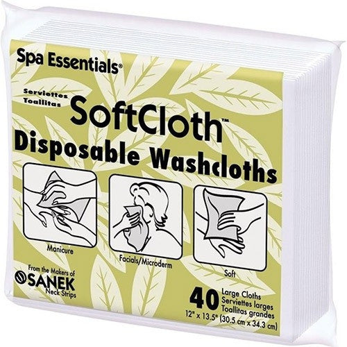 Spa Essentials SoftCloth Multi-Uses Washcloths 40pack