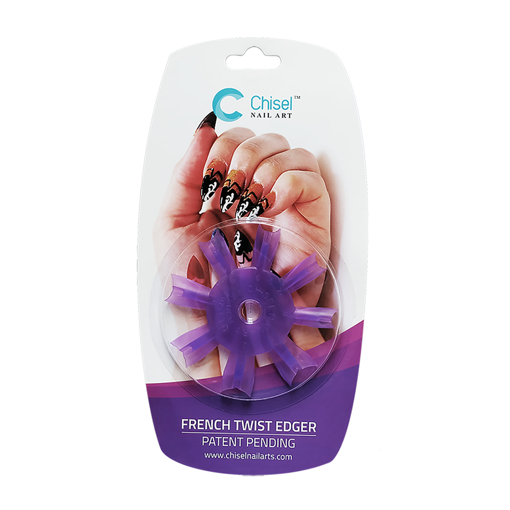 Chisel Nail Art Patent Pending - French Twist Edger Purple