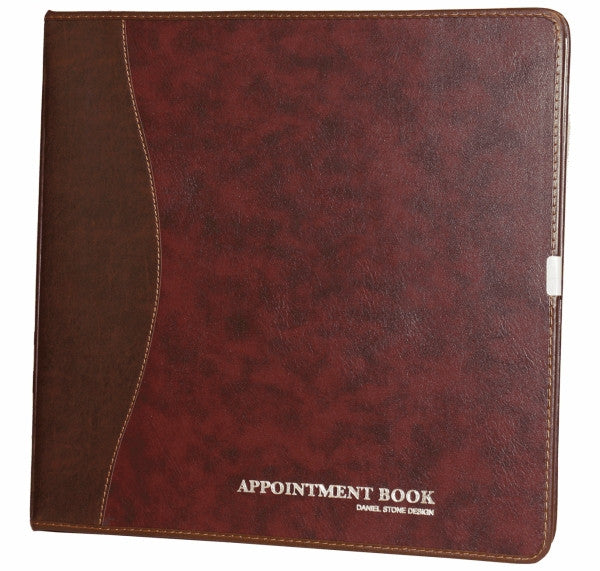 Daniel Stone Burgundy-Brown Leather Appointment Book AB206