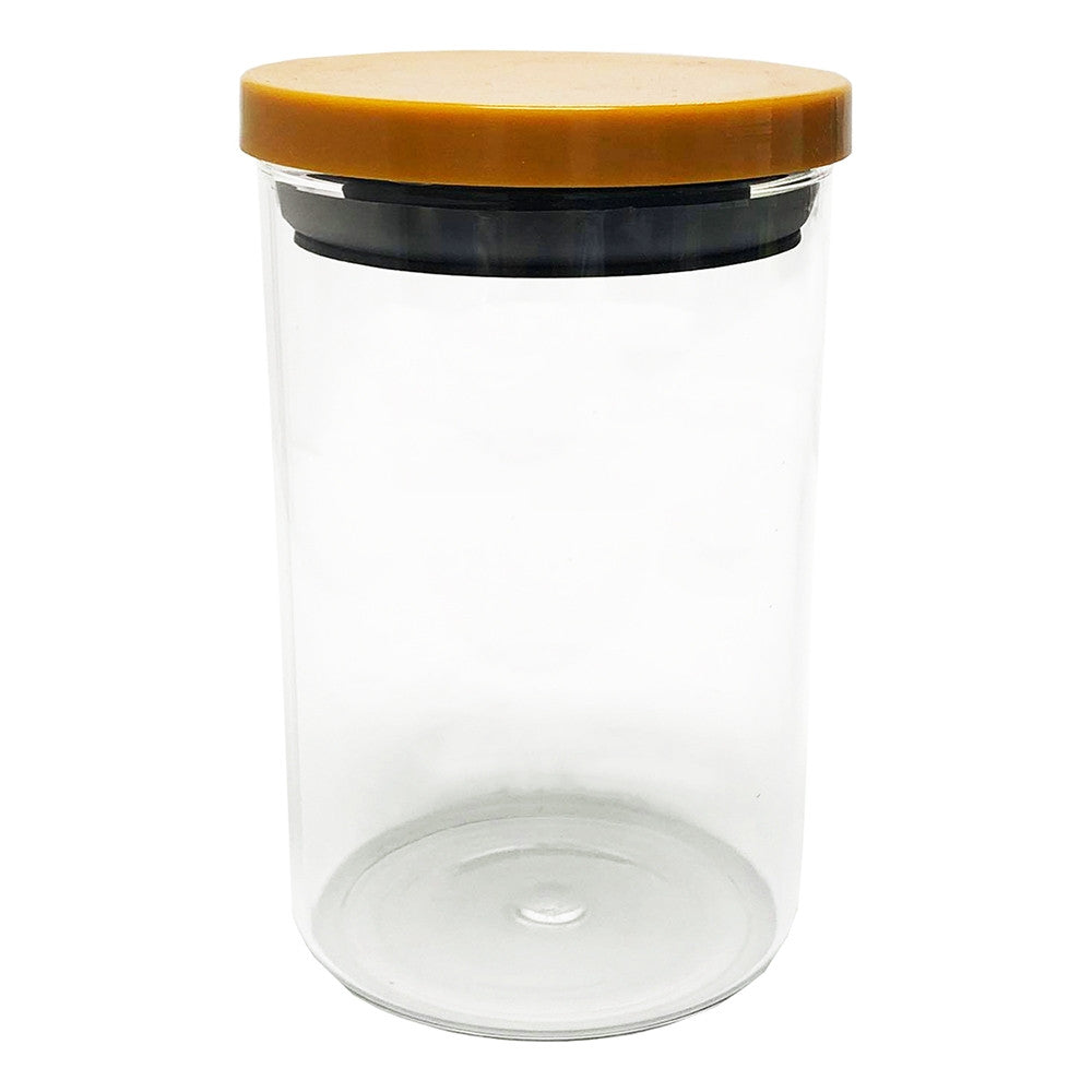 Berkeley Glass Jar W/Metal Lid Hermetic Seal Medium JA108-M