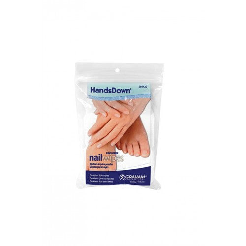 Handsdown Lint Free Nail Wipes 200pk