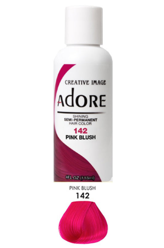 Adore-1 Semi Permanent Hair Color (4 oz)- 142 Pink Blush