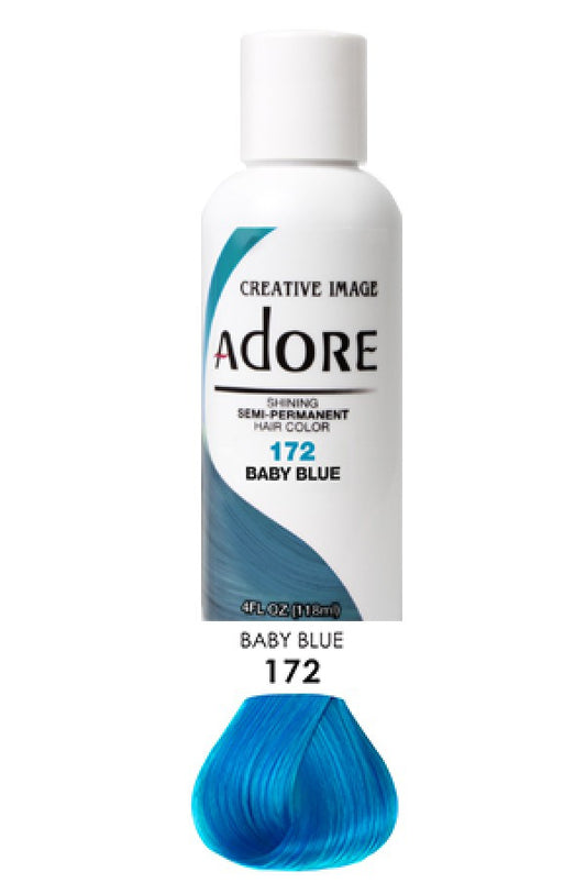 Adore-1 Semi Permanent Hair Color (4 oz)- 172 Baby Blue